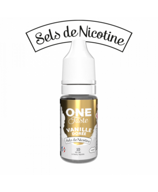 e liquide vanille dorée sels de nicotine one taste