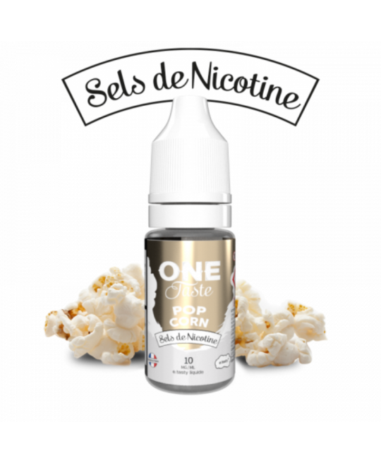 e liquide pop corn sels de nicotine one taste