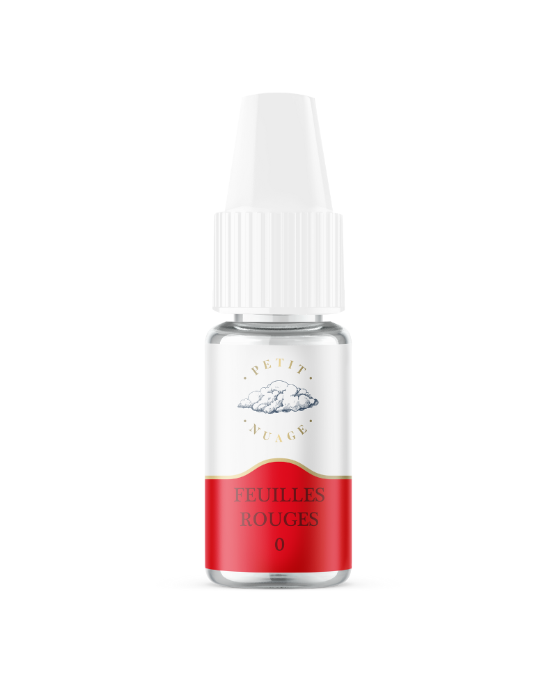 e liquide feuilles rouges petit nuage