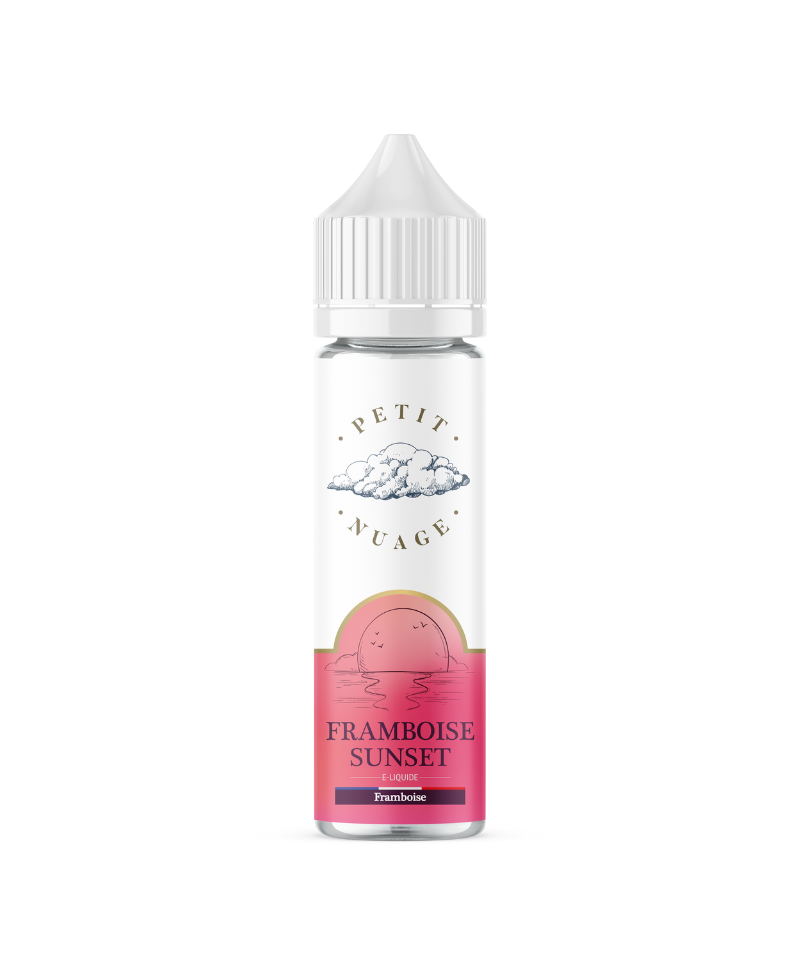 e liquide framboise sunset 60ml petit nuage