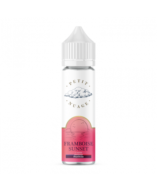 e liquide framboise sunset 60ml petit nuage