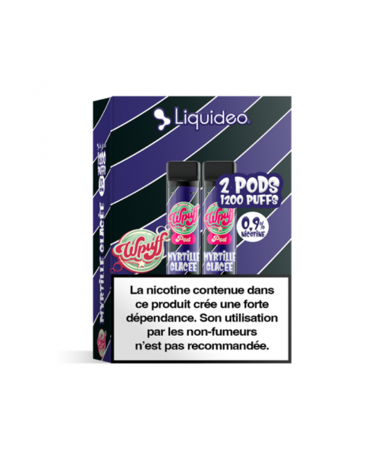 2 PODS MYRTILLE GLACÉE - WPUFF PODS