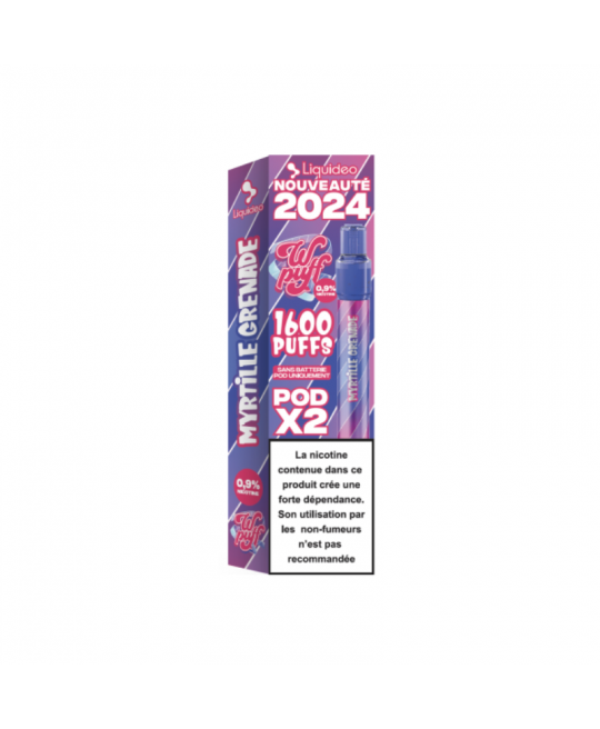 2 PODS MYRTILLE GRENADE - WPUFF PODS 2.0