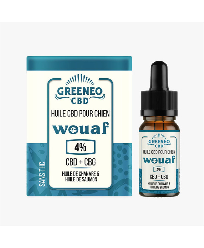 HUILE CBD POUR CHIEN WOUAF - GREENEO