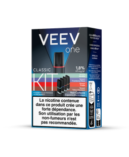 KIT POD VEEV ONE 4 RECHARGES SAVEURS CLASSIQUES V2 20MG/ML - VEEV