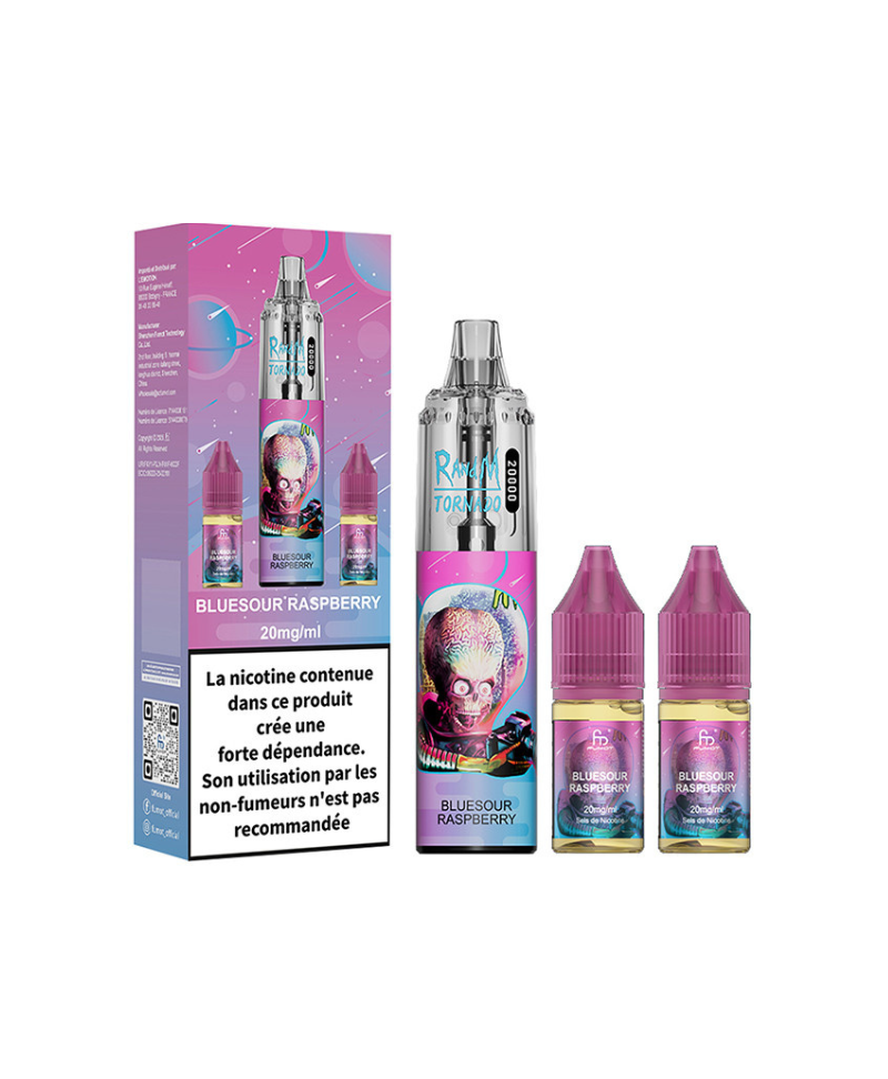 PUFF BLUESOUR RASPBERRY - TORNADO RANDM FUMOT