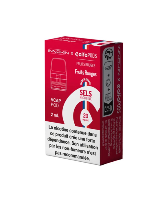 CARTOUCHE FRUITS ROUGES - ALFAPOD VCAP INNOKIN