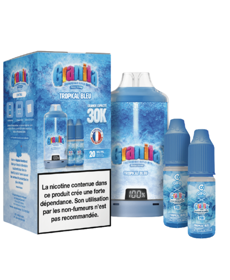 BIG PUFF TROPICAL BLEU GRANITA 30K - ALFALIQUID